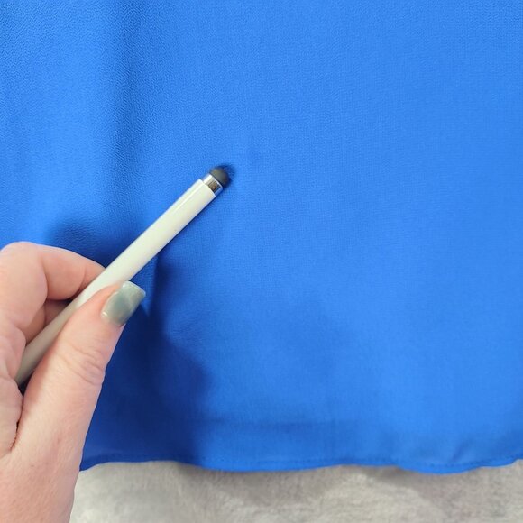 Naked‎ Zebra Womens Blue Tank Top M Streetwear Sleeveless Casual Minimalist Top - Picture 7 of 10